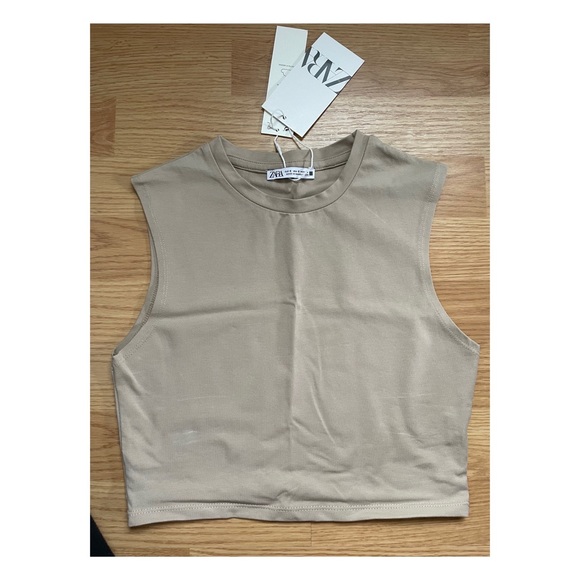 NWT Zara Crop Top Basics - Picture 1 of 2